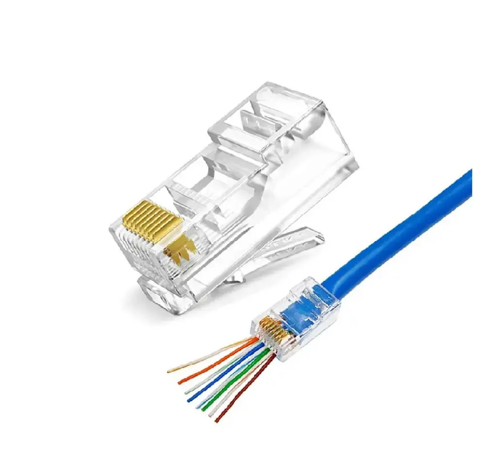Coa5 Conector cat5 passthrough ponchado