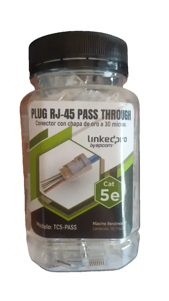 C170 Conectores RJ45 Pass through CAT5 100U